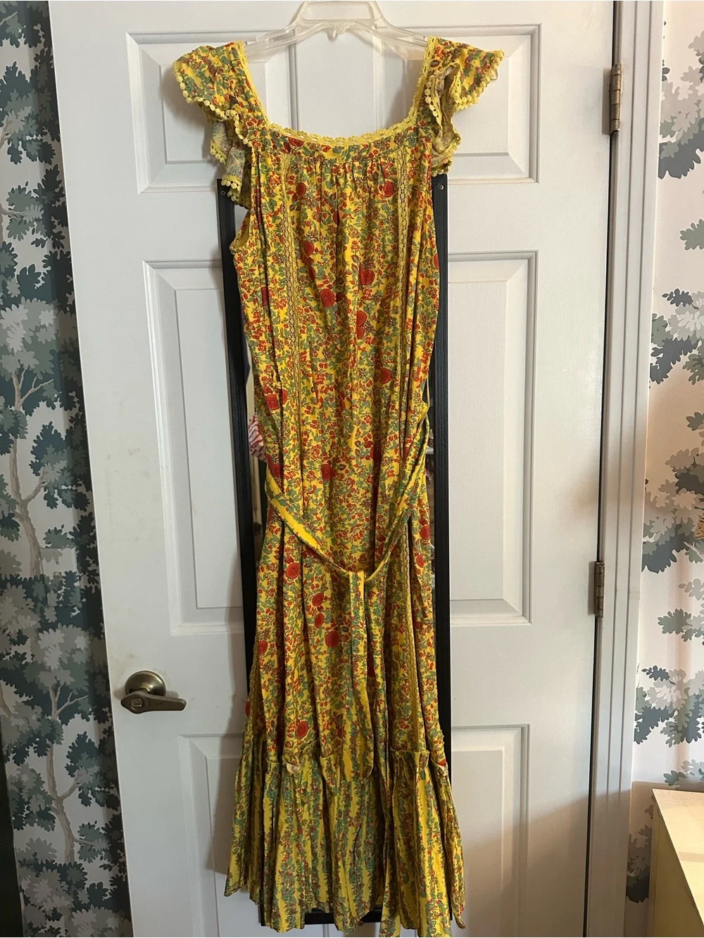 Roller Rabbit Yellow Floral Ruffled Tank - Picture 4 of 5